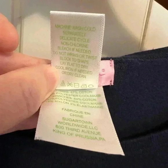 Lilly Pulitzer Ramona Fringe Sweater Size XS Blue - Picture 6 of 12